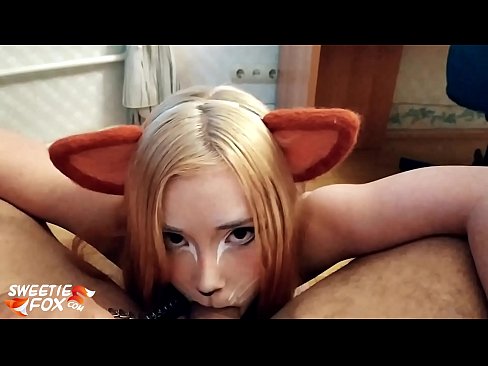❤️ Kitsune schluckt Schwanz und Sperma in ihrem Mund ❌ Fucking video bei uns de.watchhentai.ru ❌❤